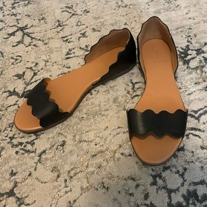 J Crew Scalloped Flats